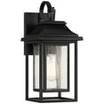 thumbnail image 2 of John Timberland Cecile 15 1/4" High Mission Box Lantern Outdoor Wall Light Fixture Mount Porch House Black Clear Glass Shade, 2 of 9
