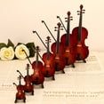 thumbnail image 6 of Ettsollp Tiny Violin Keychain with Sound Mini Violin Toy Set Plays Sad Music Smallest Violin Model Mini Crying Story Teller Portable Miniature Violin, 6 of 7
