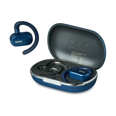 onn Wireless Open-Ear Earphones with Environmental Noise Canceling Microphones, Black