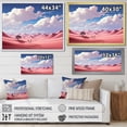thumbnail image 4 of Designart "Twilight Traverse Desert Expedition" Astronomy & Space Framed Wall Art Decor - Modern Pink Space Landscapes Entryway Framed Wall Art, 4 of 6