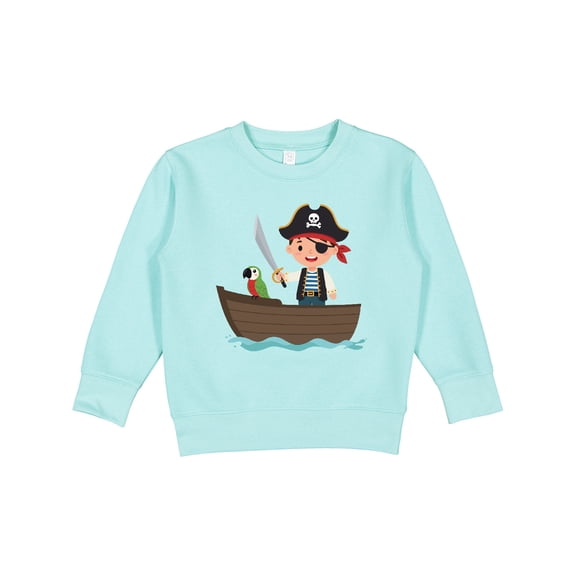 Inktastic Pirate Boy and Parrot Toddler Sweatshirt
