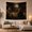 Banquet Gathering, variant on Friends Around a Candlelit Dinner Table, Cozy Digital Art for Food Lovers, Urban Dinner Party Decor, Housewarming Gift, Tapestry Wall Hanging for Living Room, Studio and Dorm