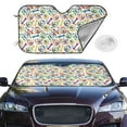 thumbnail image 2 of Balery Cartoon Labrador Retriever Print Car Windshield Sun Shade,Windshield Sunshade for Car Pickup Truck SUV Accessories-, 2 of 7