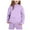 Purple, variant on Sweat Suits for Girls Boys Solid Color Hoodie and Jogging Sweatpants 2 Piece Matching Track Suit Kids Hoodie Set