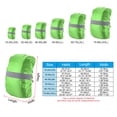 thumbnail image 2 of Unique Bargains 55-65L Waterproof Backpack Rain Cover with Reflective Strap L Lawn Green, 2 of 6