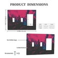 thumbnail image 3 of Rock Concert Switch Cover Decorative Wall Plate 3-Gang 2-Toggle 1-Decor Standard Size, 3 of 5