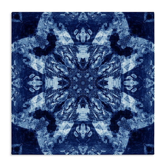 Stupell Industries Geometric Symmetry Pattern Abstract Painting Wrapped Canvas Art Print Wall Art, 17 x 17