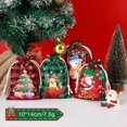 thumbnail image 2 of Bolsa de regalo de Gingham de Navidad, bolsa de dulces de pingüino de Santa, muñeco de nieve, árbol de Navidad, pan de jengibre, Feliz Navidad, Feliz Año Nuevo, Dec, 2 of 4
