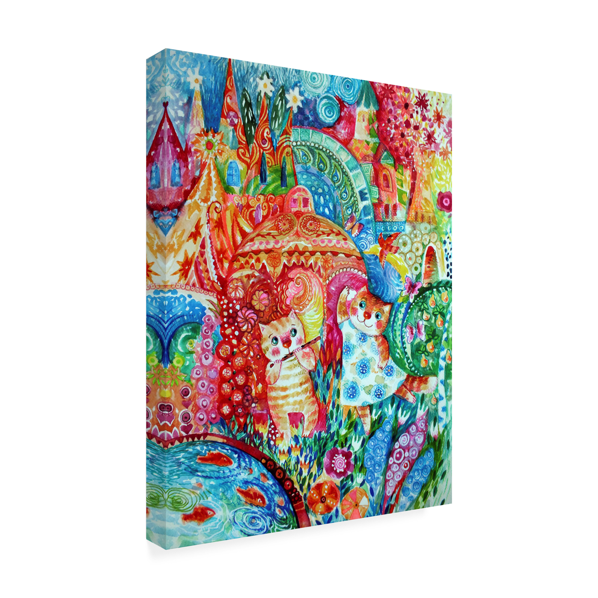 Trademark Fine Art 'Happy Summer 2' Canvas Art by Oxana Ziaka