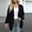 Black, variant on Chunky Cardigan Sweaters for Women Lantern Long Sleeve Open Front Oversized Cardigans with Pockets Knit Jacket Outerwear