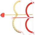 thumbnail image 1 of KAKOWELY 2 juegos de arcos y flechas de Cupido para San Valentín, accesorios para disfraz para mujeres y hombres, 1 of 4