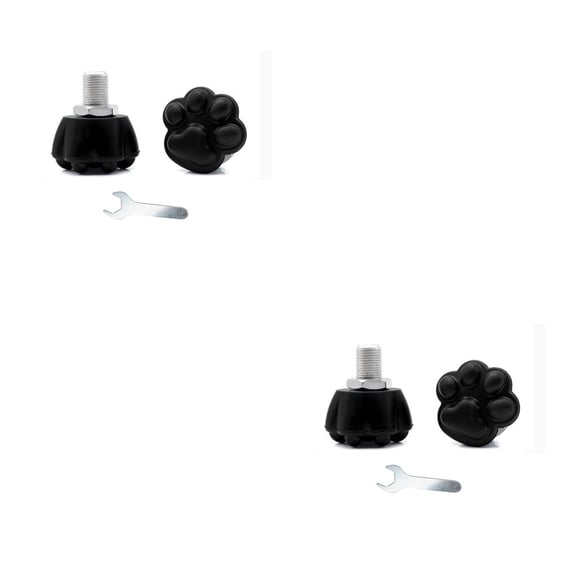Yuarrent 2 piezas de topes para patines, tope de rodillo de pata, bloque de entrenamiento de seguridad ajustable, accesorios de patinaje para Negro 2Conjunto