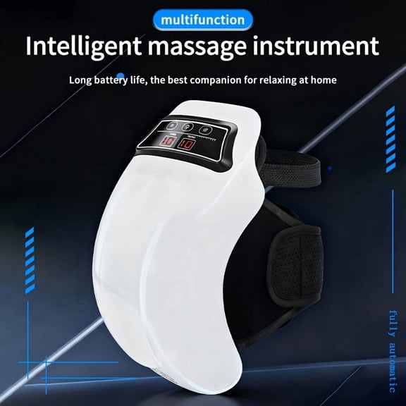 Knee Massager With Heat 9 Heating Modes 9 Vibration Speeds Cordless Knee Massager With Adjustable Straps For Joint Muscle Pain Relief