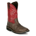 thumbnail image 2 of Justin Original Workboots Mens Stampede Apprentice 11 Inch Embroidered Slip, 2 of 5