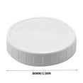thumbnail image 3 of Lolynie Wide Mouth Jar Lids Plastic Canning Storage Lids Leak Proof And Scratch 86Mm 16Pc White, 3 of 9