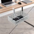 thumbnail image 3 of & Craft Desk Organization Hidden Under-Desk Metal Storage Organizer for Home Workspace Clutter Reduction, 3 of 3
