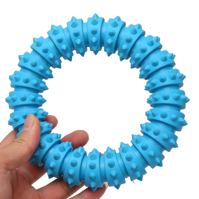 Juguete De Espina De Perro, Resistente A Las Mordeduras, Limpieza De Dientes De Goma, Anillo Circular De Espina De Perro, Juguete Para Rechinar Los Dientes, Suave Para Interiores