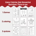thumbnail image 3 of New Christmas Coloring Book Children's Cartoon Games Answering Questions Coloring Book Drawing Book Early Education Enlightenment Gifts, 3 of 5