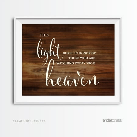 Recharge Station - This Light Burns Memorial Rustic Wood Wedding Party Signs