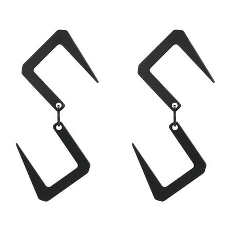 

2 PCS S-Hook Stainless Steel Hook Camping connection buckle storage hook
