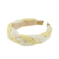 thumbnail image 5 of Unique Bargains 1 Pc Lace Twist Braided Headbands Yellow, 5 of 6