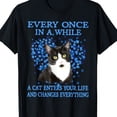 thumbnail image 6 of MAWOTEA Tuxedo Cat Every Once In A While A Cat Comes Into Your Life And T-Shirt T-Shirt 100% Cotton 220g, 6 of 6