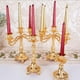 thumbnail image 5 of Soporte para velas de boda Zulema clásico dorado 1/3/5, 5 of 8