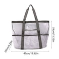 thumbnail image 3 of Mesh Bag with Handles | Large Capacity Storage Tote for Beach, Swimming, Bathroom, and Toys | Breathable Polyester Carryall for Travel, Laundry, and Pool Essentials, 3 of 6