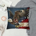 thumbnail image 2 of Orinice Eagle Flag Stars Graphic Decorative Cushion Throw Pillow Cover for Home Couch Living Room Bed Sofa Square High-Quality 1PC 12x12in, 2 of 5
