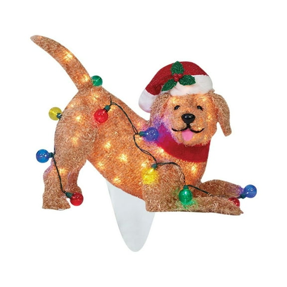 Festive Garden Outdoor Christmas Decoration Cute Animal Logo for Holiday Celebrations String Lights Party Supplies for Enchanting