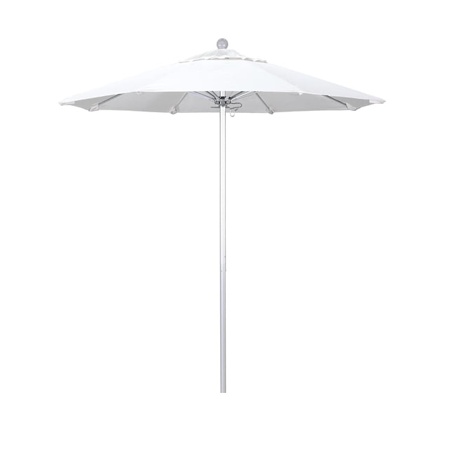 California Umbrella Venture Parasol de Marché Argenté de 7,5 Pieds en Naturel