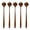 Brown, variant on 5Pieces Korean Style Wooden Long Spoon, 10.9 inch 100% Natural Wood Long Handle Round Spoon, Kitchen Tool for Soup, Cooking, Blender (Brown)