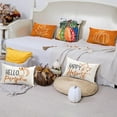 thumbnail image 2 of Fall Pillow Covers 12x20 Set of 4 for Fall Decor Pumpkin Maple Leaves Happy Harvest Fall Pillows Decorative Throw Pillows Farmhouse Thanksgiving Decorations Autumn Cushion Case G004-12, 2 of 4