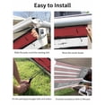 thumbnail image 7 of 4th of July RV Awning Sun Shade Screen 9'X7' America 250 Years Mesh Sunscreen Retro Red White StarsStripes Awning Shade Screen with Zipper UV Blocker Completed Kits for RV Motorhome Camper, 7 of 7