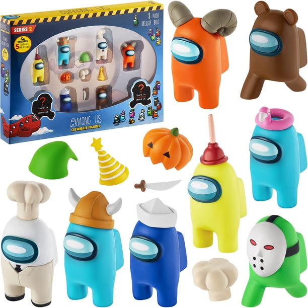 8 figuras de Among Us Crewmate coleccionables con mercancía P.M.I. P.M.I.