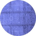 thumbnail image 1 of Ahgly Company Machine Washable Indoor Round Oriental Blue Industrial Area Rugs, 7' Round, 1 of 4