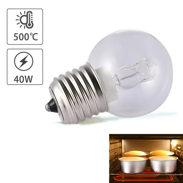 E27 40W Warm White Oven Cooker Bulb Lamp Heat Resistant Light 110-250V 500°C -