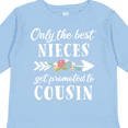 thumbnail image 4 of Inktastic Only the Best Nieces Get Promoted to Cousin Boys or Girls Long Sleeve Toddler T-Shirt, 4 of 5