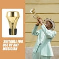 thumbnail image 4 of Trumpet Mute Abs Golden 1Set 3.9Inch For Home Practice And Travel, 4 of 8