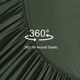 thumbnail image 4 of Davulos 7 Pieces Dark Green Bed in a Bag Queen Comforter Set, Soft Shabby Chic Bedding Set Geometric Boho Bohemian Bed Set with Comforter, Sheets, Pillowcases & Sham, 4 of 9