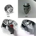 thumbnail image 3 of HOOUN Vintage Mens Silver Stainless Steel Gothic Punk Biker Rings Jewelry lots Sz8-15-12-#1, 3 of 9