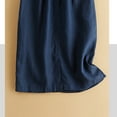 thumbnail image 6 of hoksml Women's Cotton Linen Skirt Soft A-line Retro Casual Skirt Midi Skirt with Pockets on Clearance, 6 of 7