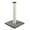 Dark Gray, variant on TRIXIE Parla Sisal 24.5" Cat Scratching Post with Plush Base, Gray