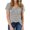 Black, variant on lulshou Womens Short Sleeve Tops Women Fashion Stripe Print V-Neck Pocket T-shirt Tops Short Sleeve Loose Blouse L