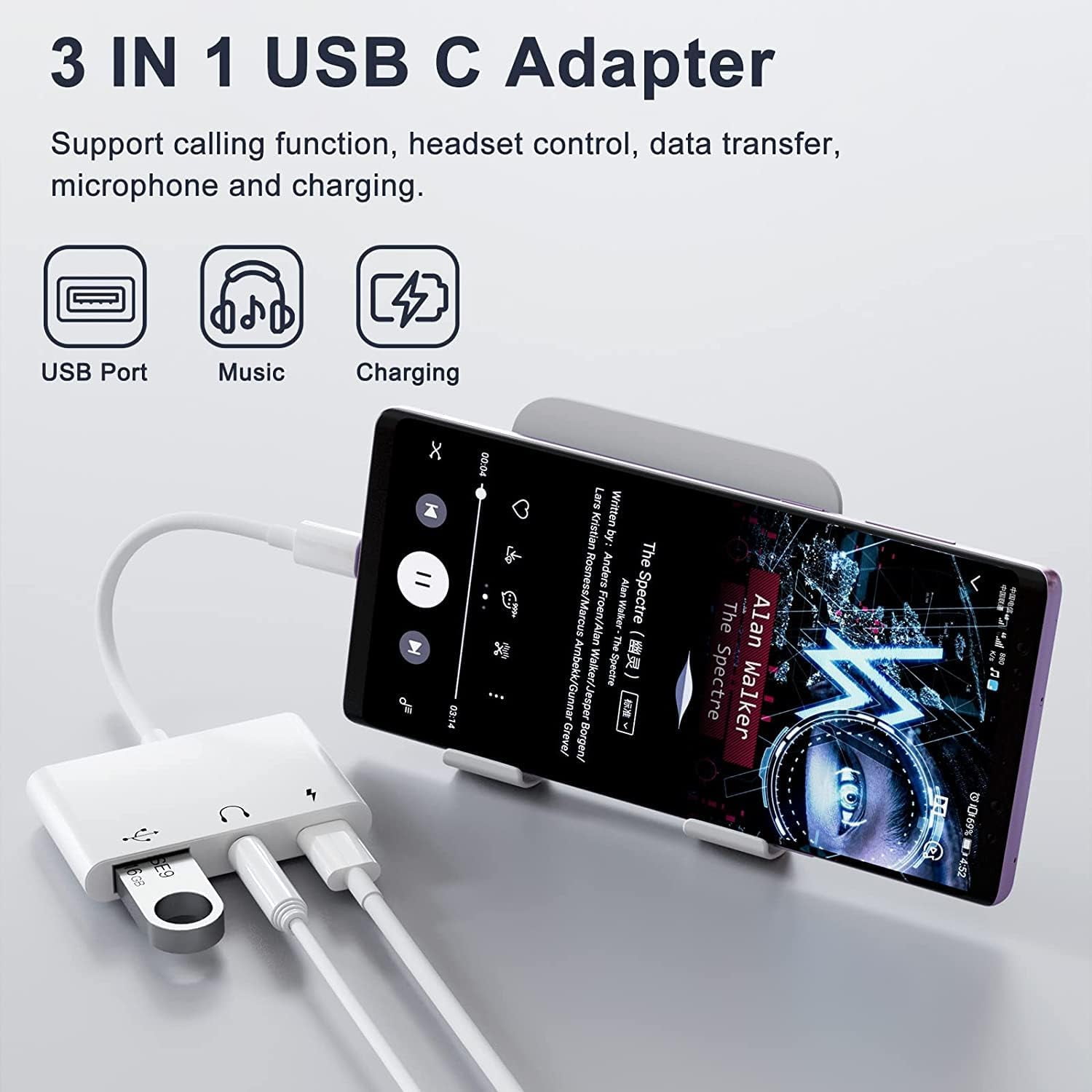 USB-C Auf USB 3.0 Adapter OTG – Kompatibel Mit IPhone, IPad, Galaxy, MacBook, 5 Gbit/s, Plug & Play