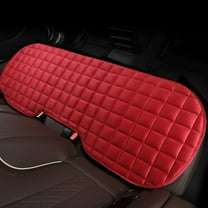 Ruroz Car Seat Cushion Pad 1.2" Thick Comfort Seat Protector for Car Driver Seat Office Chair Home Use Memory Foam Seat Cushion with Non Slip Bottom, 52" x 20", Red