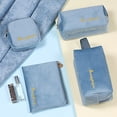 thumbnail image 5 of Riguas Cosmetic Bag with Handle Large Zipper Opening Velvet Women Multifunction Portable Makeup Storage Pouch Daily Use, 5 of 8