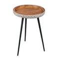 thumbnail image 6 of East at Main Jada Geometric Bone Inlay Round End Table, Black, 6 of 6