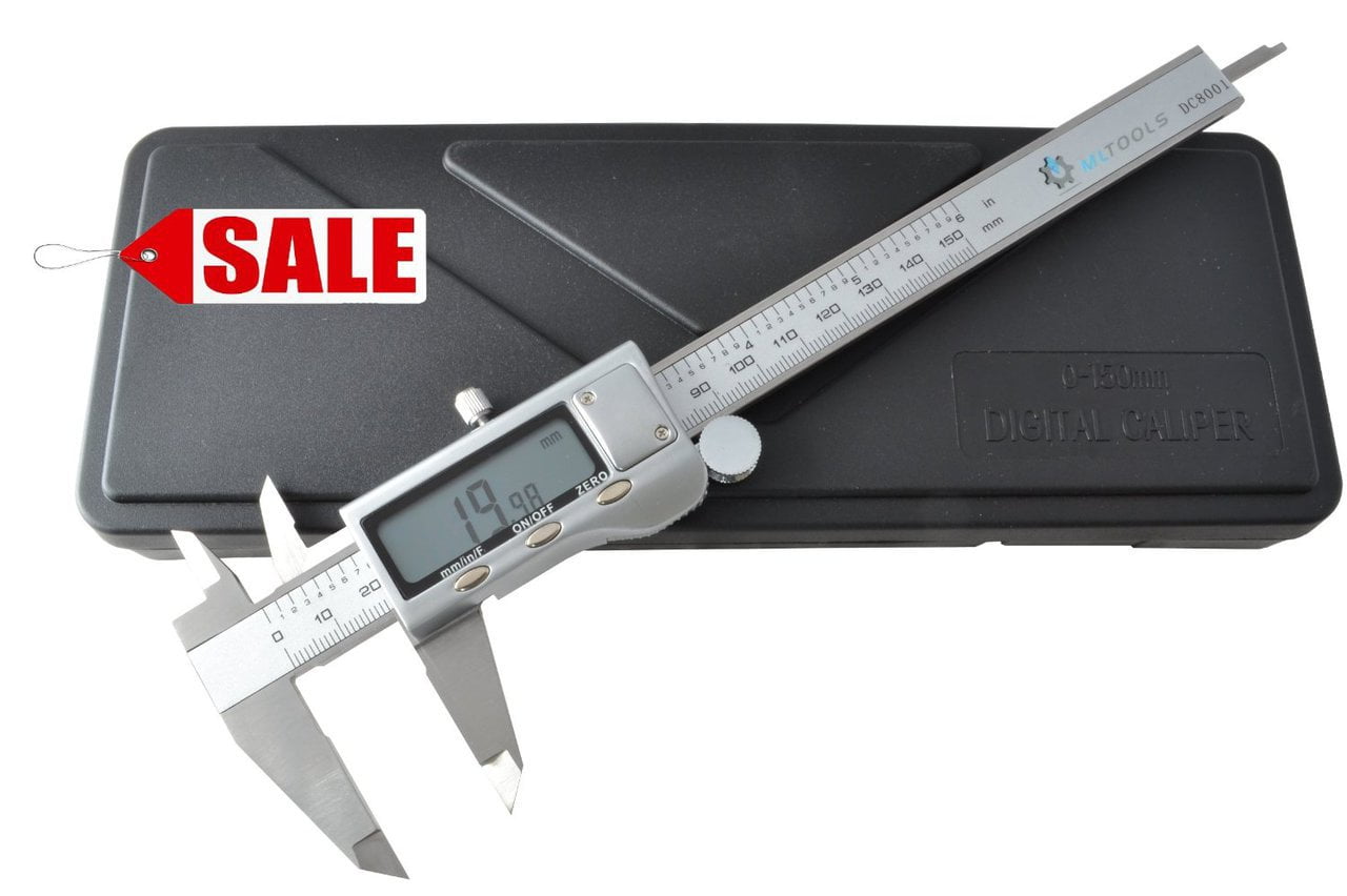 ML TOOLS Stainless Steel 6 inch Precision LCD Digital Caliper DC8001