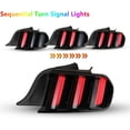 thumbnail image 2 of CPW Tail Lights Euro Style Compatible with 2015-2022 Ford Mustang LED Tail Lights Rear Lamps Sequential Plug & Play (Smoke Lens), 2 of 7